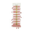 Brățară mărțișor Jolie model fluture, set 12 bucăți, snur roșu împletit cu pandantiv auriu multicolor