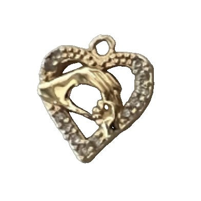 Brățară Plăcată Aur 24K Inimă cu Pietre | LuxGold