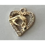 Brățară Plăcată Aur 24K Inimă cu Pietre | LuxGold
