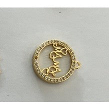 Brățară Plăcată Aur 24K Mama În Cerc | LuxGold