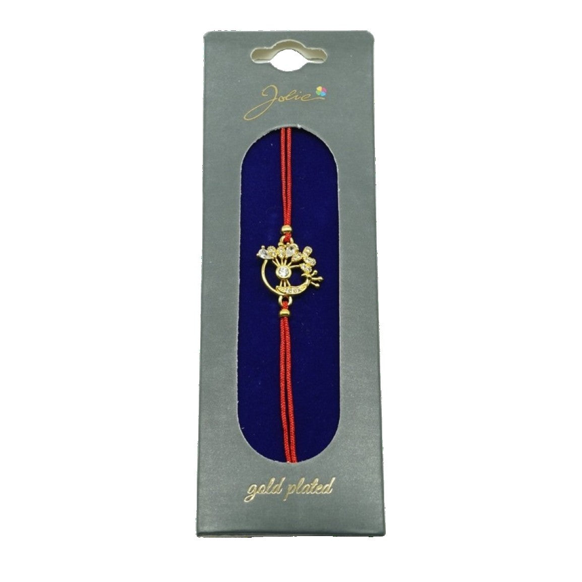 Bratara Placata Cu Aur 24K Paun Pietre