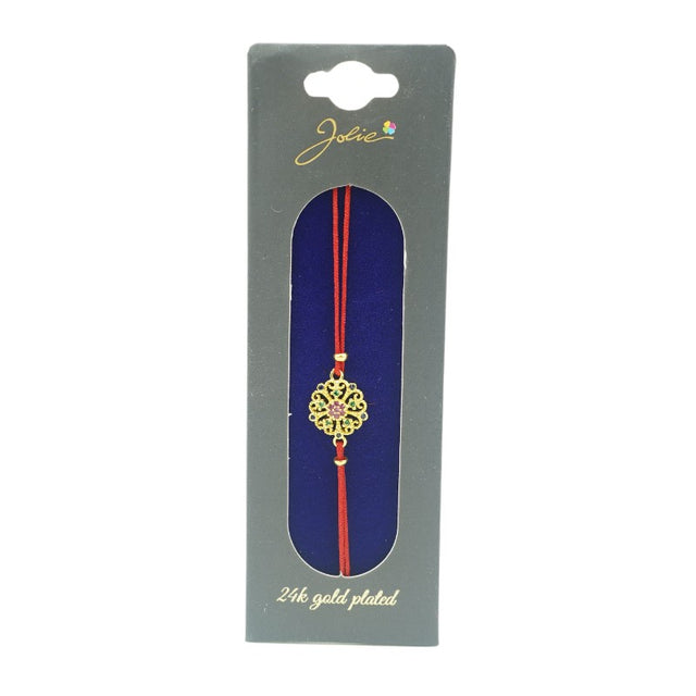 Bratara Placata cu Aur 24k Jolie Roza - vivimall.ro