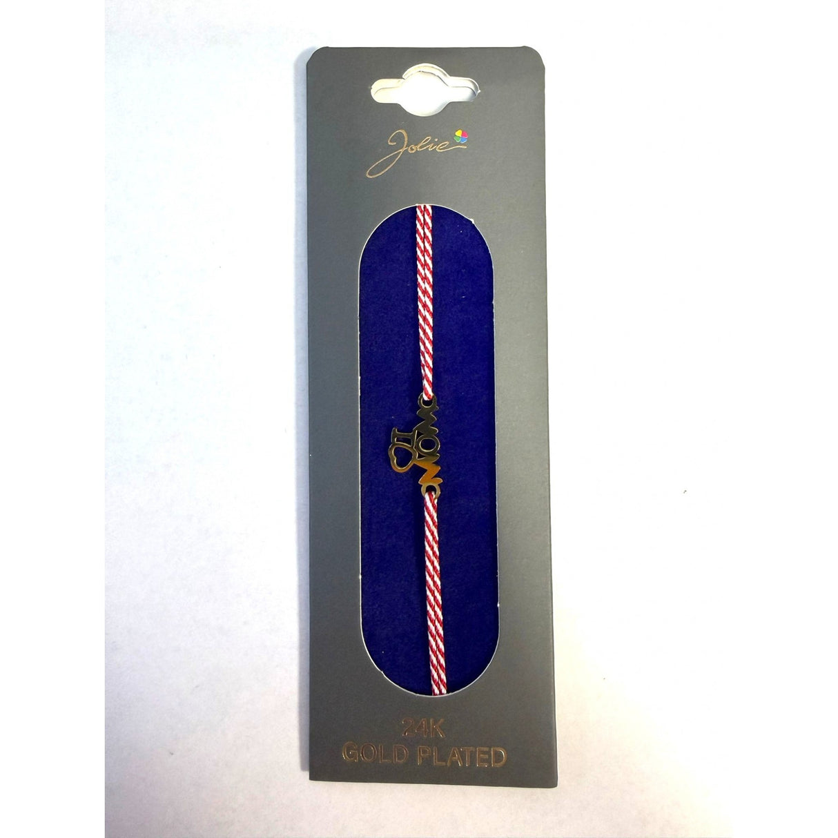 Bratara Placata cu Aur 24k, Snur Rosu, Model 3 - vivimall.ro