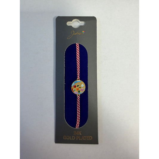 Bratara Placata cu Aur 24k, Snur Rosu, Model 9 - vivimall.ro