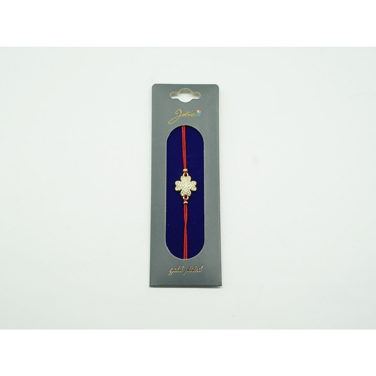 Bratara Placata Cu Aur 24K Trifoi Pietre
