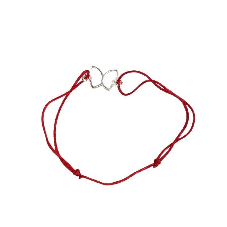 Bratara Snur Reglabil, Argint 925, Fluturas Contur, Jolie Silver, 0.6 G