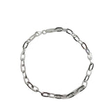 Bratara Unisex Din Argint 925 Cu Zale Ovale Contur - vivimall.ro