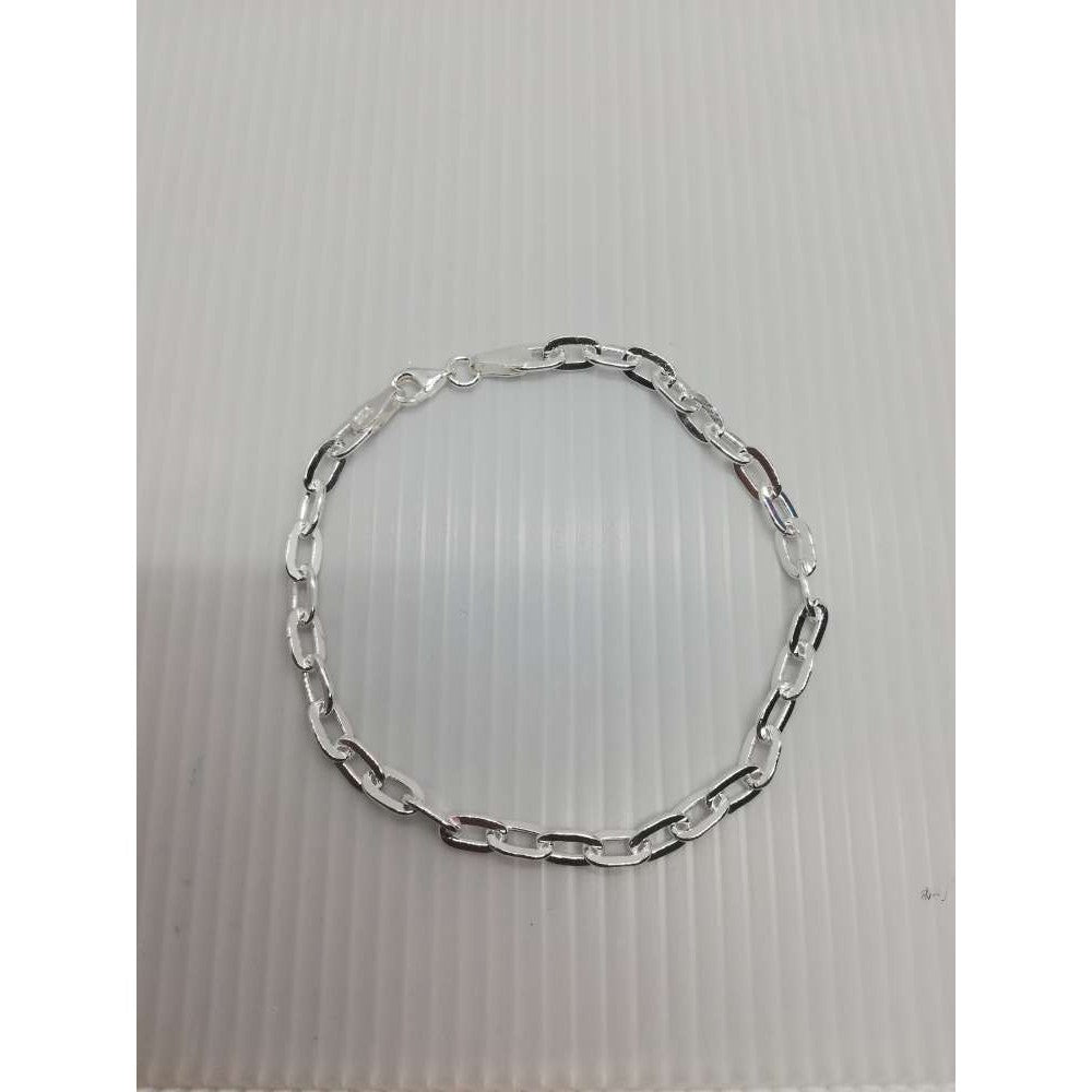 Bratara Unisex Din Argint 925 Cu Zale Ovale Contur - vivimall.ro