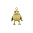 Breloc de Chei din Silicon, Flippy, Figurina Brainrot Slow Seline, 4 cm, Verde - vivimall.ro