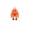 Breloc silicon Flippy Muscle Man portocaliu, figurină Brainrot 4 cm, vedere frontală