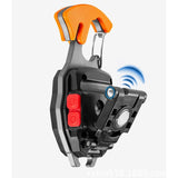 Breloc Multifunctional, Model W5147, Kit Supravietuire, Lanterna, Bricheta, Fluier, Din Abs/Aluminiu, Alimentare Usb, Negru/Portocaliu - vivimall.ro