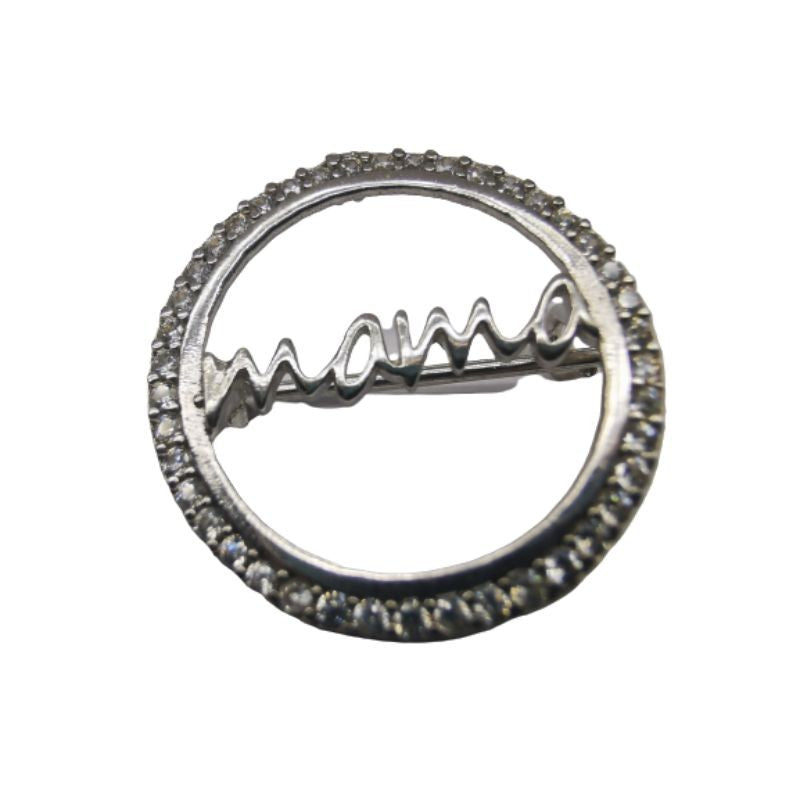 Brosa Argint 925 Mama Cu Zirconii