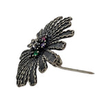 Brosa din Argint 925 Floare Filigran cu Piatra - vivimall.ro