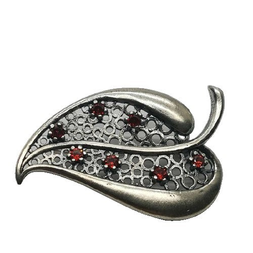 Brosa Din Argint 925 Frunza Mare