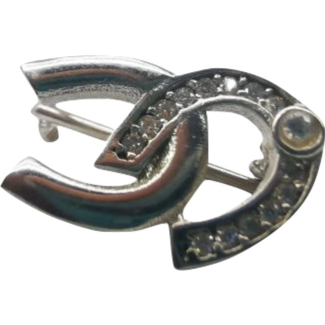 Brosa din Argint 925 Potcoava cu Pietre - vivimall.ro