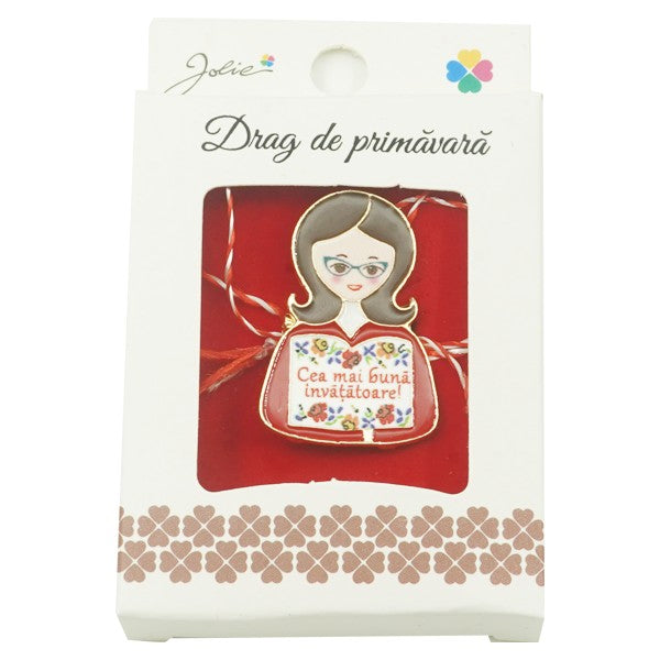 Brosa Mica in Cutie Jolie model Cea Mai Buna Invatatoare - vivimall.ro