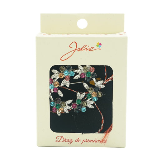 Brosa Multicolora Cununa de Flori - vivimall.ro