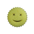 Burete de Vase, Vivimall, Rotund, din Burete PU, Model Smiley Face, Doua Fete, 10 x 4 cm, Galben - vivimall.ro