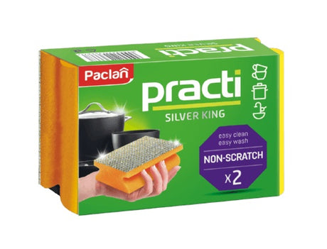 Burete vase Paclan Practi Silver King 2 buc pentru curățare delicată