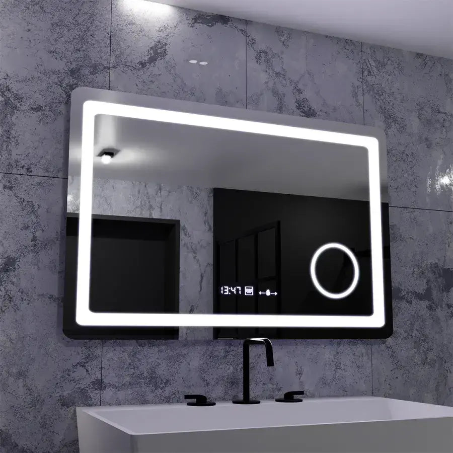 Oglinda Led Rectangulara, Souverain Motionglow Marcello, Sistem Dezaburire, Ceas & Termometru, Lupa Cosmetica - vivimall.ro