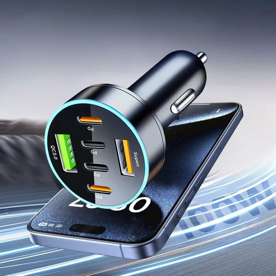 Încărcător auto 6 în 1 | PowerDrive™ - vivimall.ro