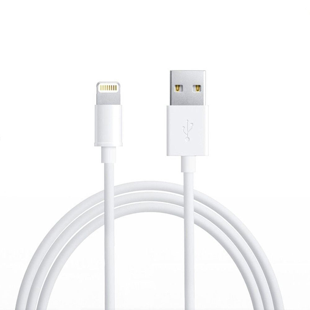 Detaliu conector Lightning cablu iPhone alb 3m, compatibil iPhone 11, 12, 13, 14