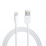 Detaliu conector Lightning cablu iPhone alb 3m, compatibil iPhone 11, 12, 13, 14