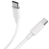 Cablu de Date pentru Telefon, Flippy, Cablu TYPE-C to TYPE-C Universal, Compatibil cu iOS si Android, Power Delivery 65W 130 cupru, 1.5 M, Simplu, Alb - vivimall.ro