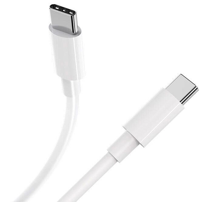 Cablu de Date pentru Telefon, Flippy, Cablu TYPE-C to TYPE-C Universal, Compatibil cu iOS si Android, Power Delivery 65W 130 cupru, 2 M, Simplu, Alb - vivimall.ro