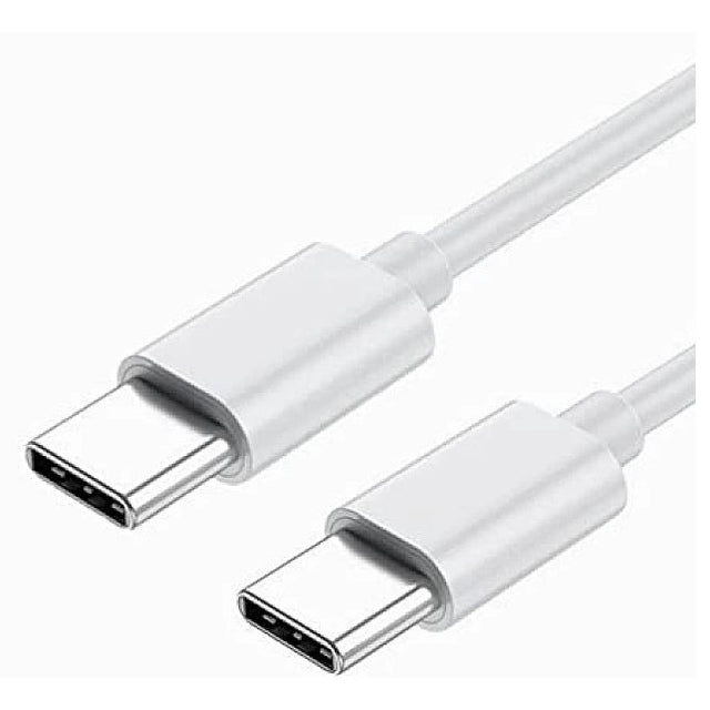 Cablu de date si Incarcare Flippy, Type-C la Type-C, lungime 1 m, alb - vivimall.ro