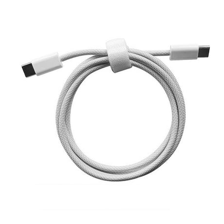 Cablu de Date Universal, Flippy, Incarcare Rapida, Type-C to Type-C Compatibil cu Telefon sau Tableta, Cablu de Incarcare Impletit din Nailon, 1 m, Gri - vivimall.ro