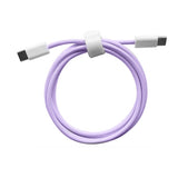 Cablu de Date Universal, Flippy, Incarcare Rapida, Type-C to Type-C Compatibil cu Telefon sau Tableta, Cablu de Incarcare Impletit din Nailon, 1 m, Mov - vivimall.ro