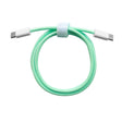 Cablu de Date Universal, Flippy, Incarcare Rapida, Type-C to Type-C Compatibil cu Telefon sau Tableta, Cablu de Incarcare Impletit din Nailon, 1 m, Verde - vivimall.ro