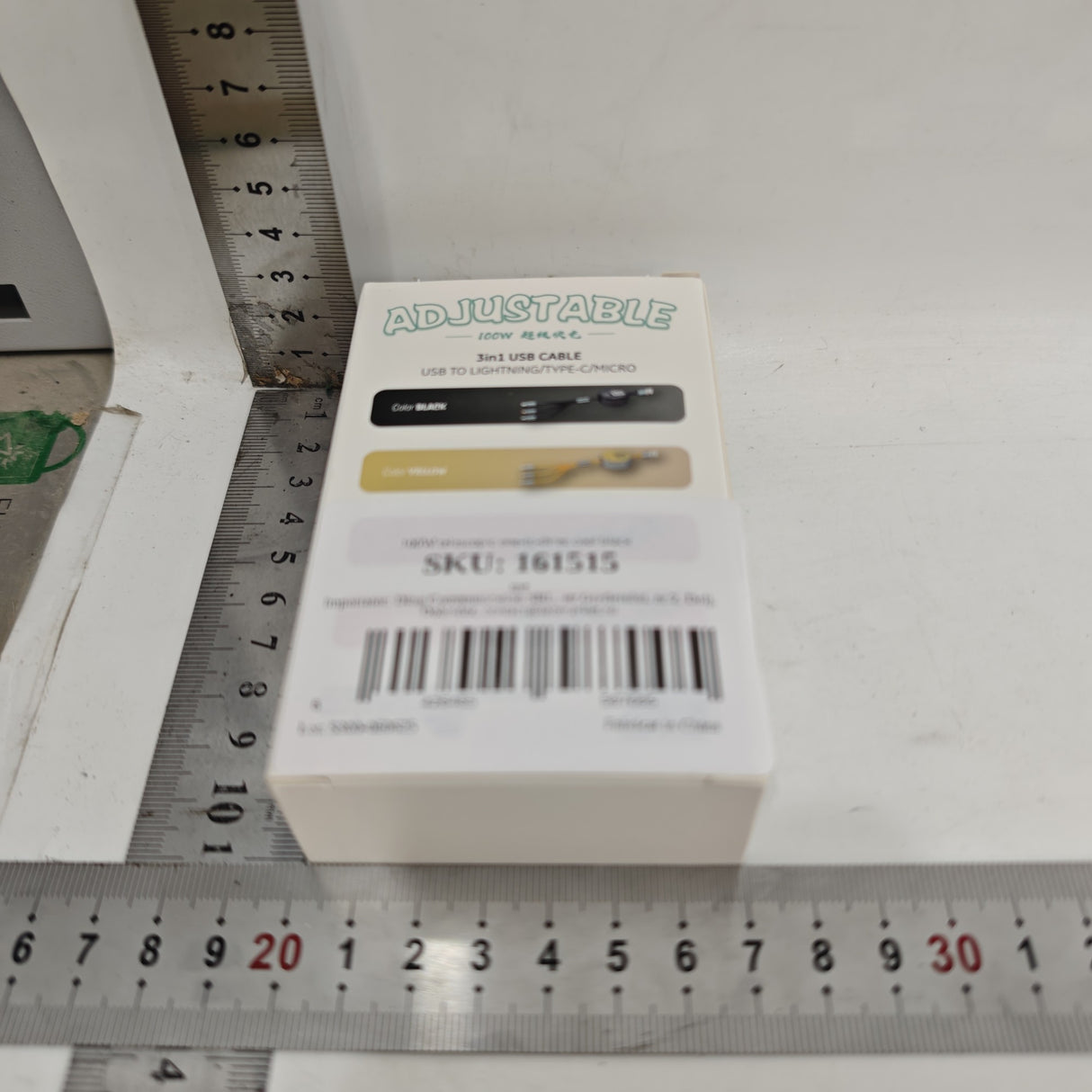 Cablu Retractabil 3in 1 pentru Telefon, Flippy, Cablu de incarcare rapida 100W, stil Mecha, potrivit pentru Auto, Universal 1.2M, Negru - vivimall.ro