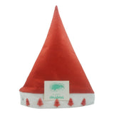 Caciulita de Mos Craciun,Flippy, cu braduti ,led si muzica, rosie, marime universala, poliester - vivimall.ro