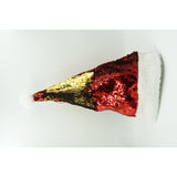 Caciulita de Mos Craciun, Vivimall,cu strasuri, in 2 culori, rosie - aurie, marime universala, material textil - vivimall.ro