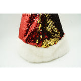 Caciulita de Mos Craciun, Vivimall,cu strasuri, in 2 culori, rosie - aurie, marime universala, material textil - vivimall.ro