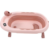 Cada De Baie, Pentru Copii 0 Luni - 6 Ani, Cu Termometru, Pliabila, Perna Suport Inclusa, Din Plastic, 81.5 X 49 X 21.5 Cm - vivimall.ro