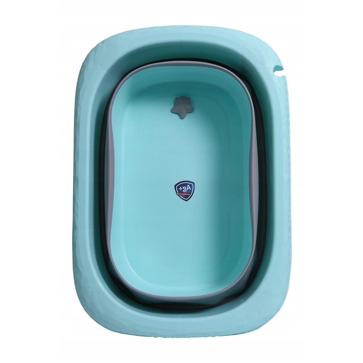 Cada Pliabila Pentru Baie, Din Pp+Tpe, Pentru Copii 0-6 Ani, Cu Picioare, Suport De Sezut, Scurgere Etans, 48.5X25X72 Cm, Albastru - vivimall.ro