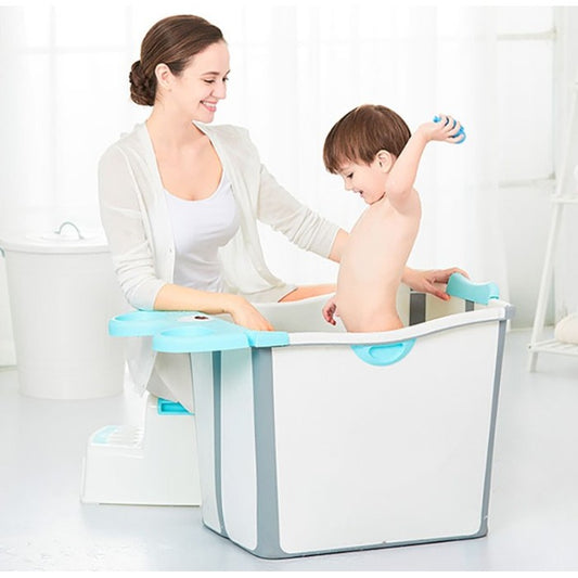 Cada Pliabila Pentru Baie, Din Pp+Tpe, Pentru Copii +6 Luni, Model Ursulet, Scaun De Interior, Detasabil, 82 X 50 X 54 Cm - vivimall.ro