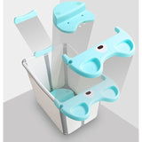 Cada Pliabila Pentru Baie, Din Pp+Tpe, Pentru Copii +6 Luni, Model Ursulet, Scaun De Interior, Detasabil, 82 X 50 X 54 Cm - vivimall.ro