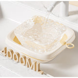 Cada Pliabila Pentru Baie Pentru Copii, Cadita Pentru Bebelusi, Model Patrat Pentru Fata, Galben, 32X27.5X3.7 Cm, 4 L - vivimall.ro