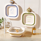 Cada Pliabila pentru Baie pentru Copii, Vivimall, Cadita pentru Bebelusi, Model Patrat pentru Fundulet, Verde, 30x30x3.5 cm, 3.5 L - vivimall.ro