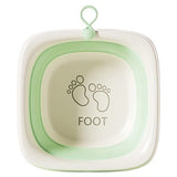 Cada Pliabila Pentru Baie Pentru Copii, Cadita Pentru Bebelusi, Model Patrat Pentru Picioare, Verde, 32X27.5X3.7 Cm, 4 L - vivimall.ro
