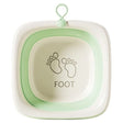 Cada Pliabila pentru Baie pentru Copii, Vivimall, Cadita pentru Bebelusi, Model Patrat pentru Picioare, Verde, 32x27.5x3.7 cm, 4 L - vivimall.ro