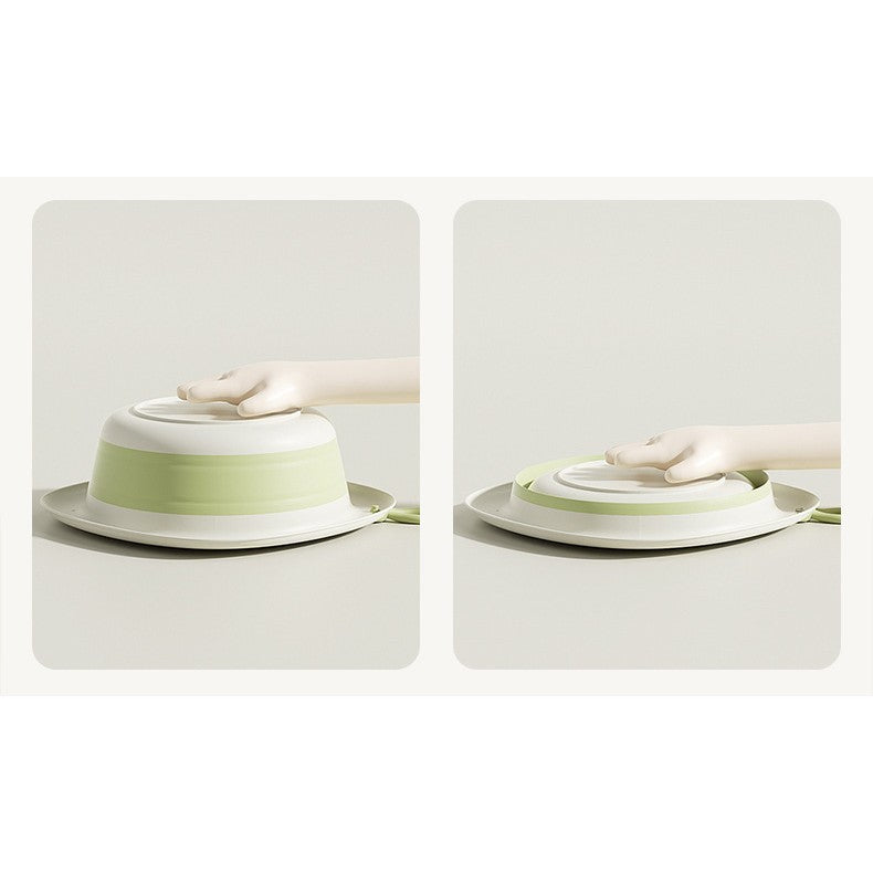 Cada Pliabila Pentru Baie Pentru Copii, Cadita Pentru Bebelusi, Model Romb Cu Balon, Verde, 31.5X31.5X3.5 Cm, 3L - vivimall.ro