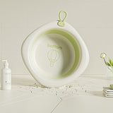 Cada Pliabila Pentru Baie Pentru Copii, Cadita Pentru Bebelusi, Model Romb Cu Balon, Verde, 31.5X31.5X3.5 Cm, 3L - vivimall.ro
