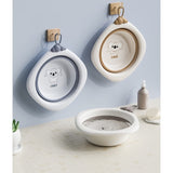 Cada Pliabila pentru Baie pentru Copii, Vivimall, Cadita pentru Bebelusi, Model Romb pentru Picioare Koala, Gri, 30x30x3.5 cm, 4L - vivimall.ro