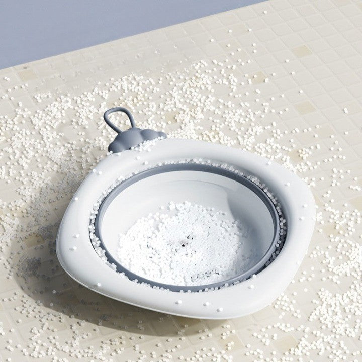 Cada Pliabila Pentru Baie Pentru Copii, Cadita Pentru Bebelusi, Model Romb Pentru Picioare Koala, Gri, 30X30X3.5 Cm, 4L - vivimall.ro