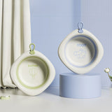 Cada Pliabila pentru Baie pentru Copii, Vivimall, Cadita pentru Bebelusi, Model Romb pentru Picioare, Mov, 31.5x31.5x3.5 cm, 3L - vivimall.ro